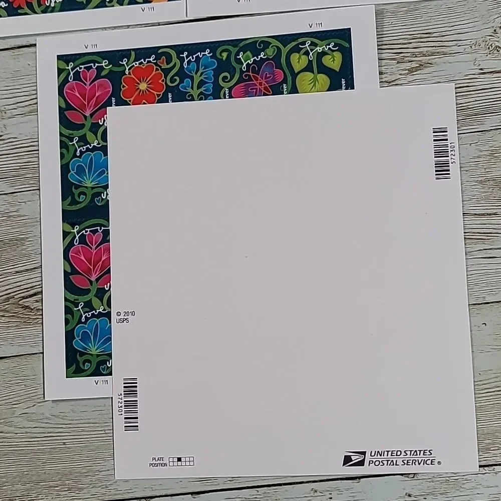 100 Garden of Love 2011 USPS Forever Stamps Wedding Invitations Save the‎ Date
